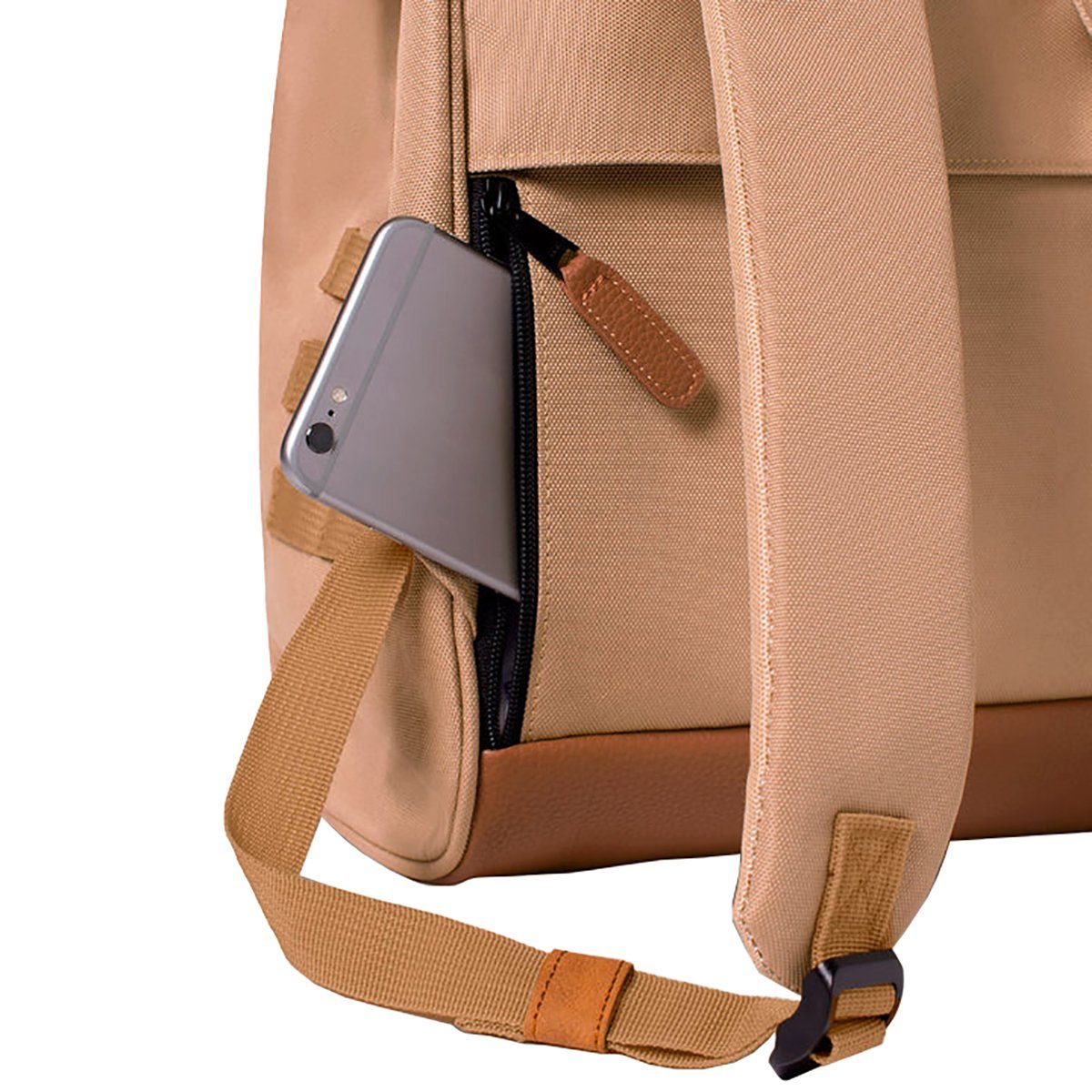 CABAIA Rucksack Adventurer Medium Kuala Lumpur (Set, 3-tlg., inkl. 2 auswechselbaren Vordertaschen), Tagesrucksack mit austauschbaren Vordertaschen