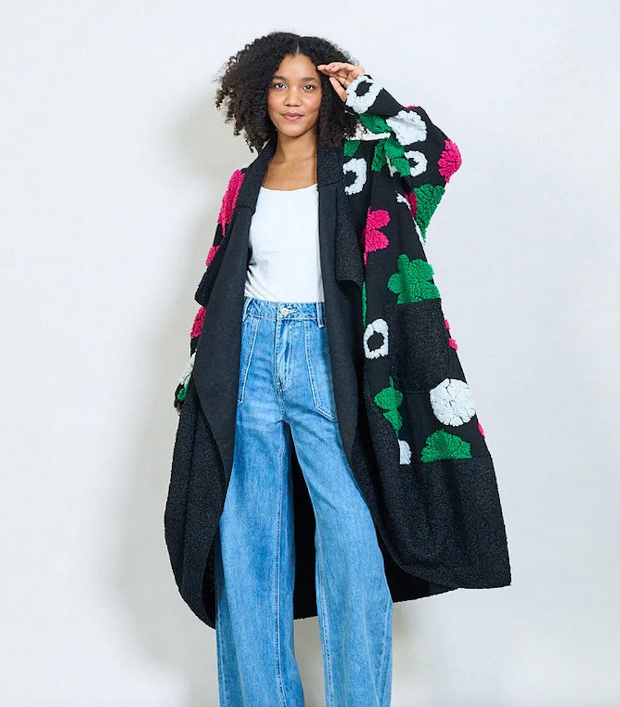 BZNA Wollmantel BZNA Oversize Übergroßer Strickmantel Strickjacke Italy günstig online kaufen