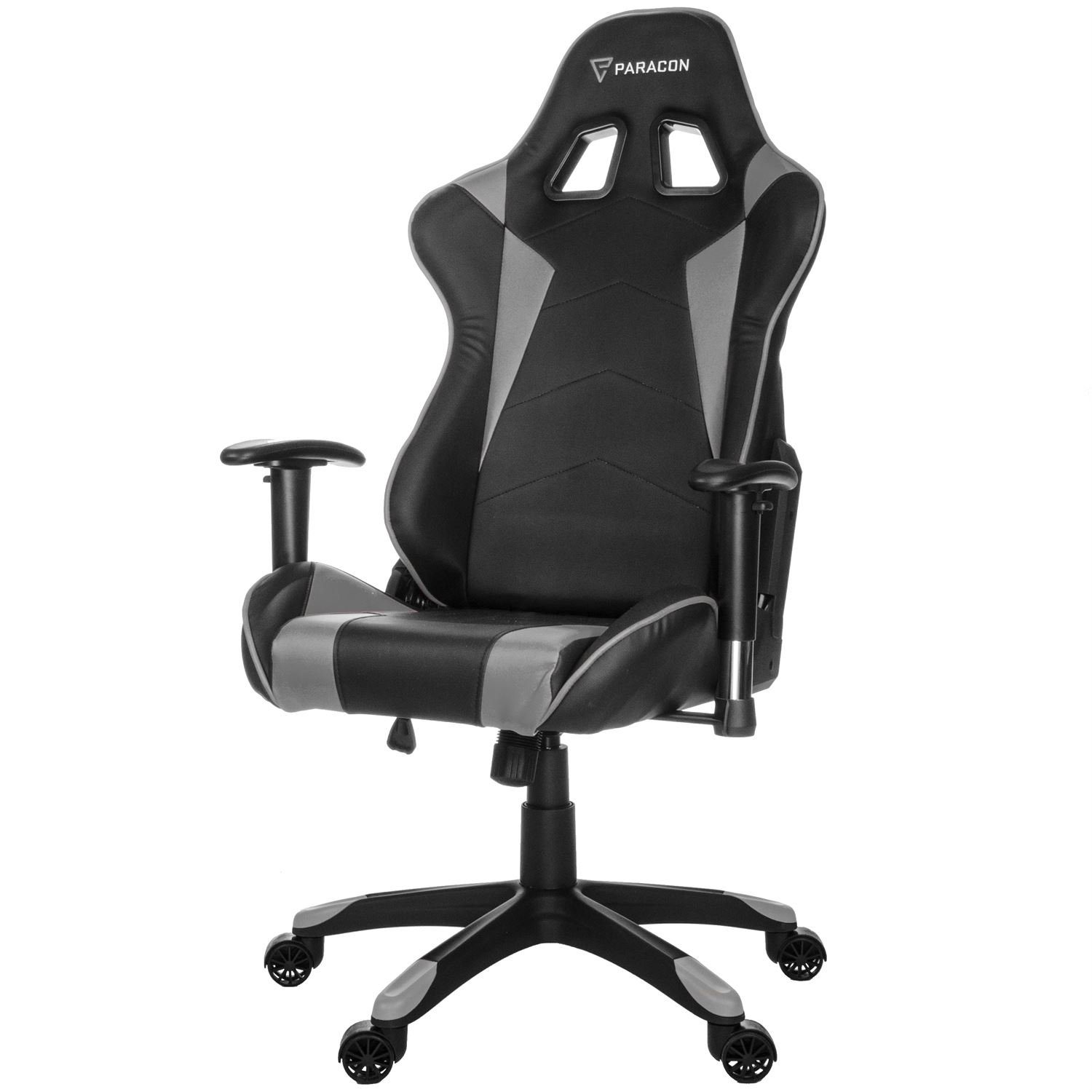 ebuy24 Gaming-Stuhl inkl. Gaming Paracon Nackenkissen und Grau Stuhl Knight