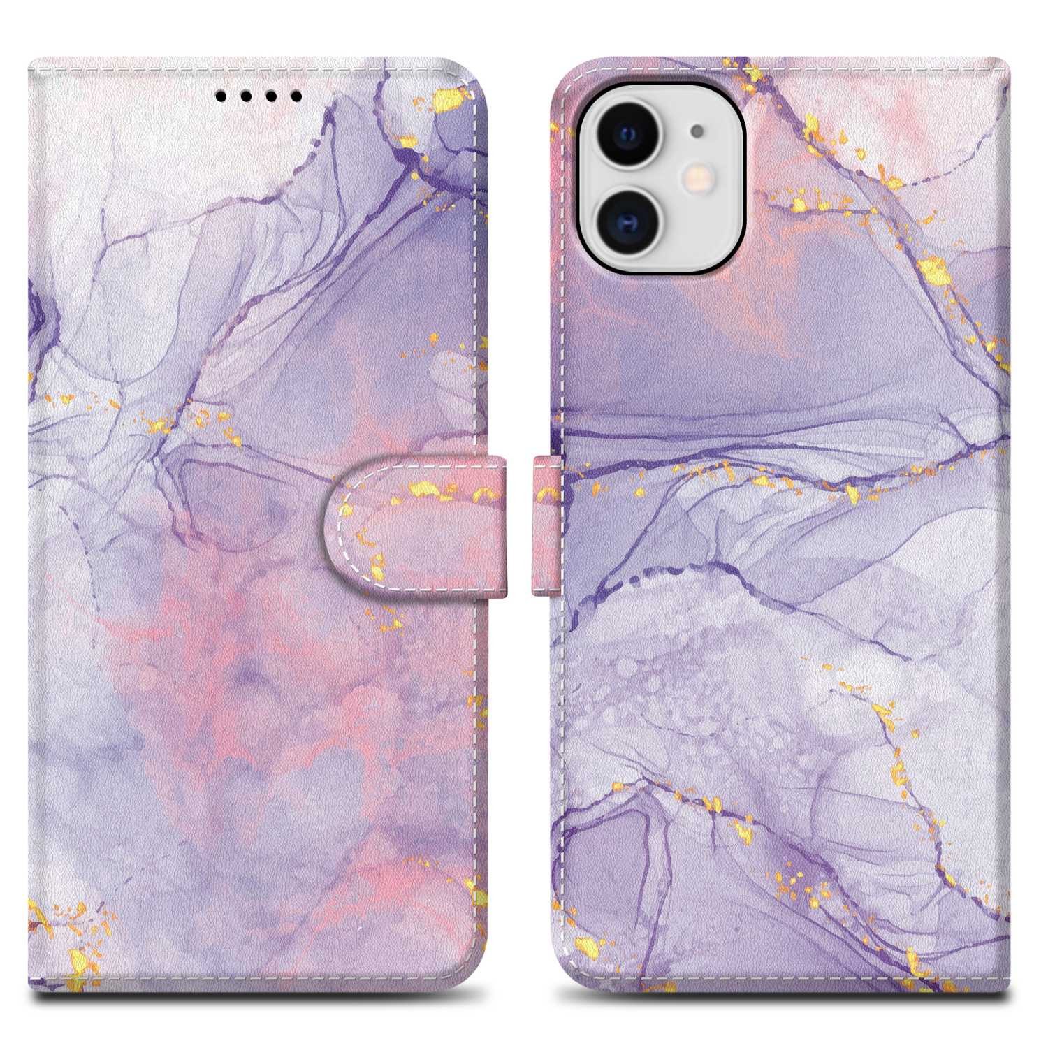 Cadorabo Handyhülle für iPhone 11 Hülle Apple iPhone 11, Handy Schutzhülle - Hülle, Standfunktion, Kartenfach, Magnetverschluss