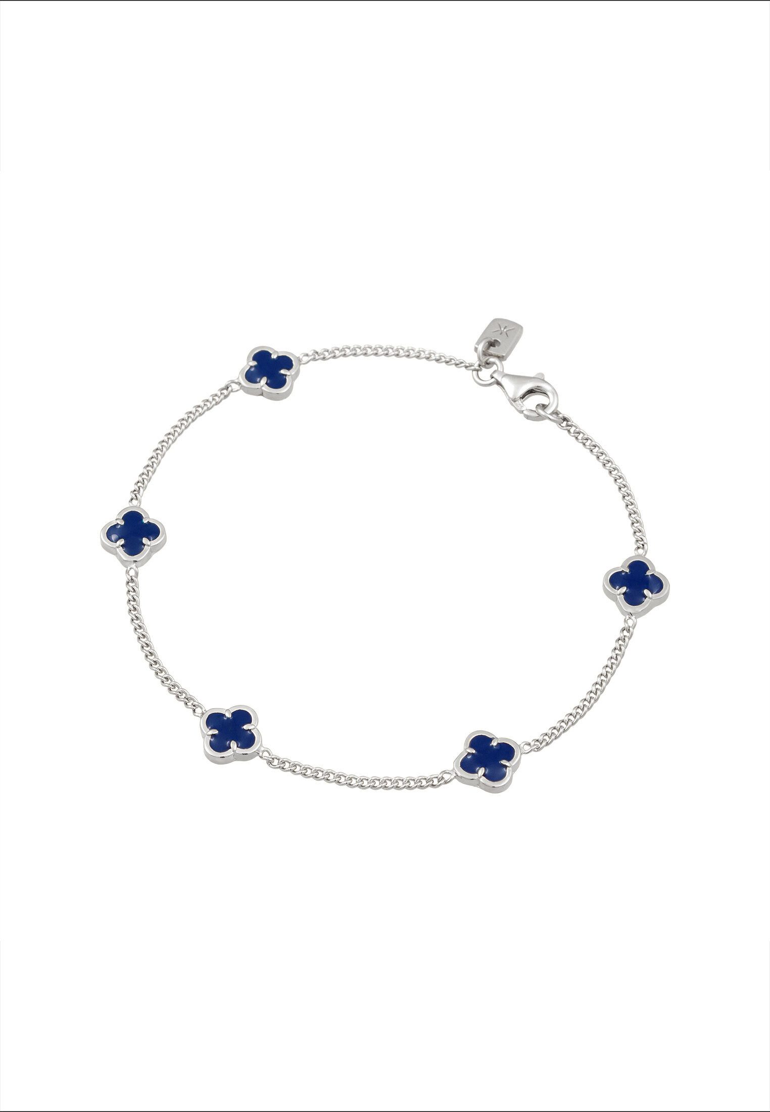 Kuzzoi Silberarmband Kleeblatt Emaille 925 Sterling günstig online kaufen