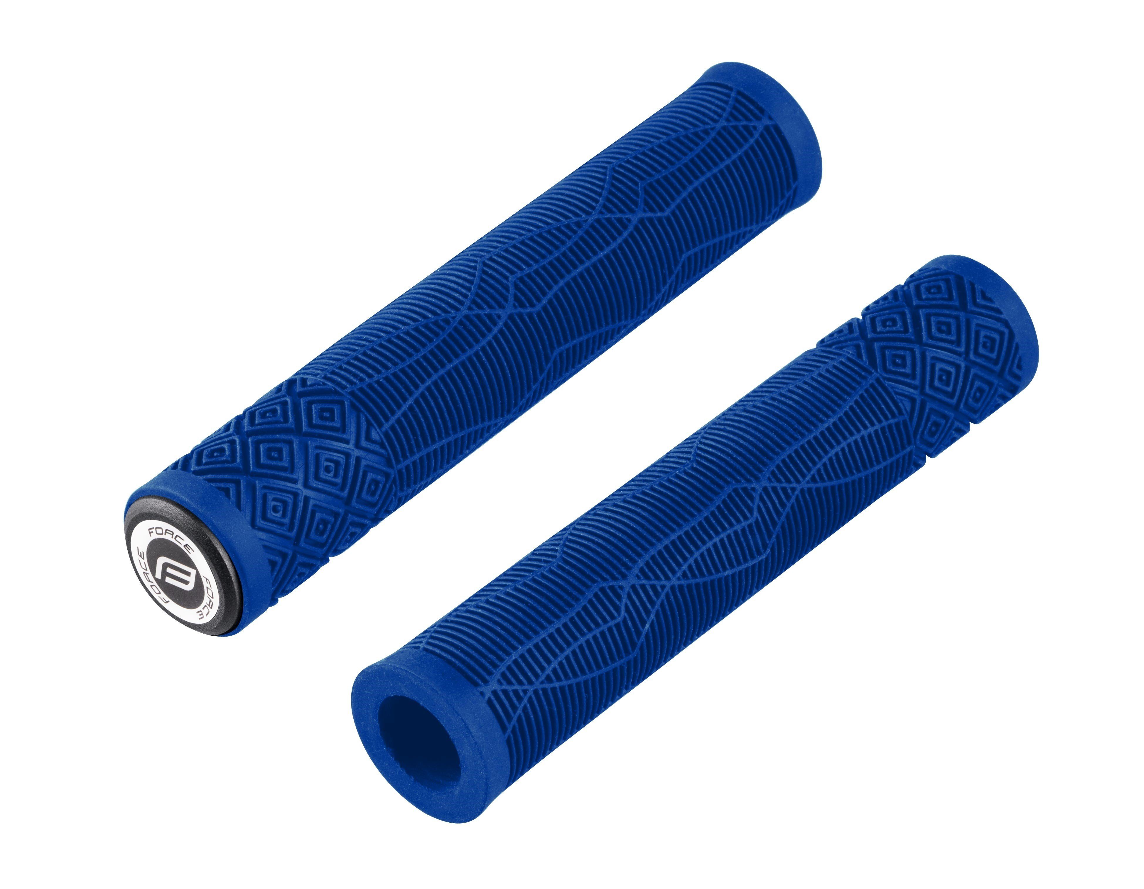 Fahrradlenkergriff Griffe FORCE BMX160 Gummi blau verpackt