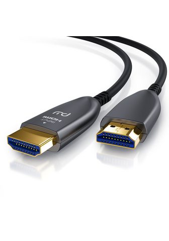 HDMI кабель 2.0b Glasfaser с Aluminium...