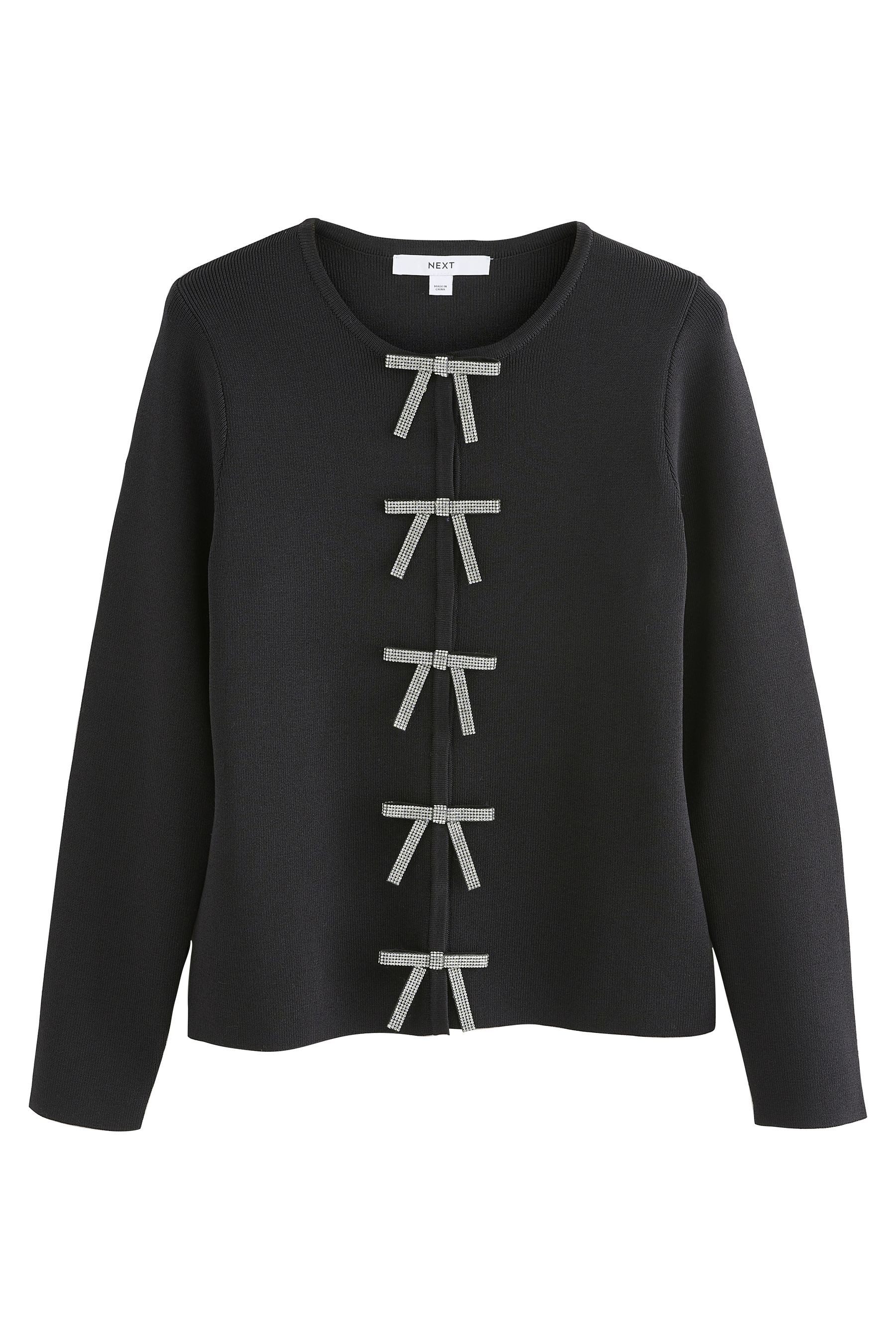 Next Strickjacke Elegante Jacke mit Schleife günstig online kaufen