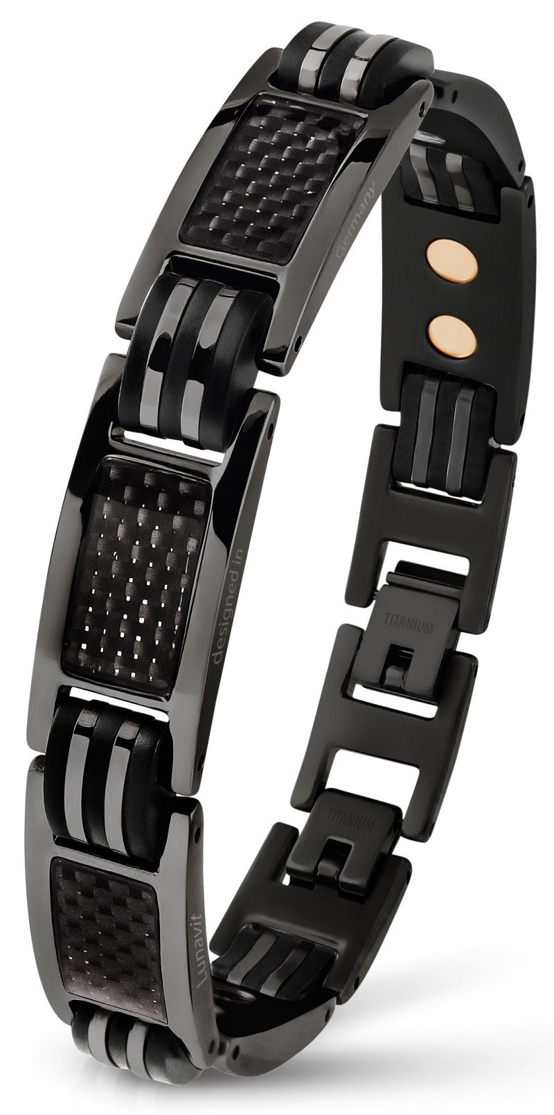 Lunavit Armband »Lunavit Magnet Titanarmband Ercole schwarz«, Magnetarmband  online kaufen | OTTO