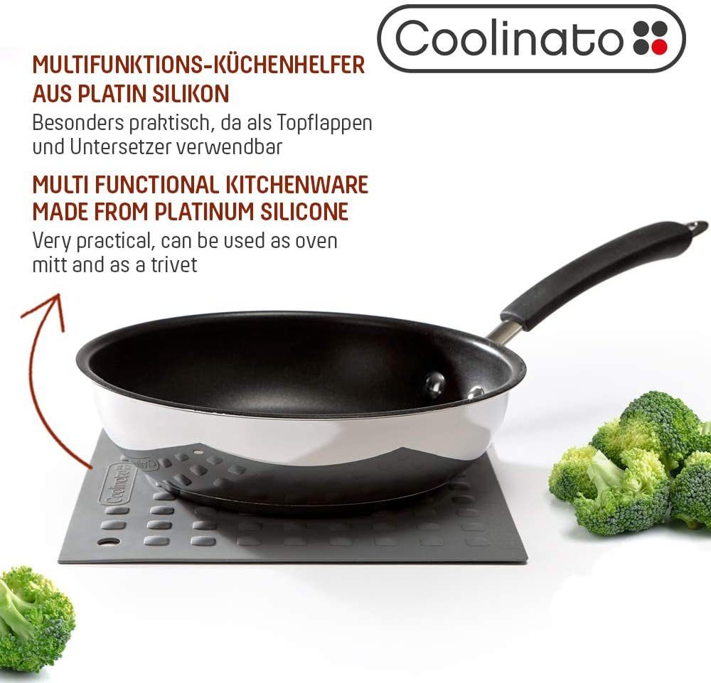 Coolinato Topflappen Set 2tlg Silikon – Bild 4 von 5