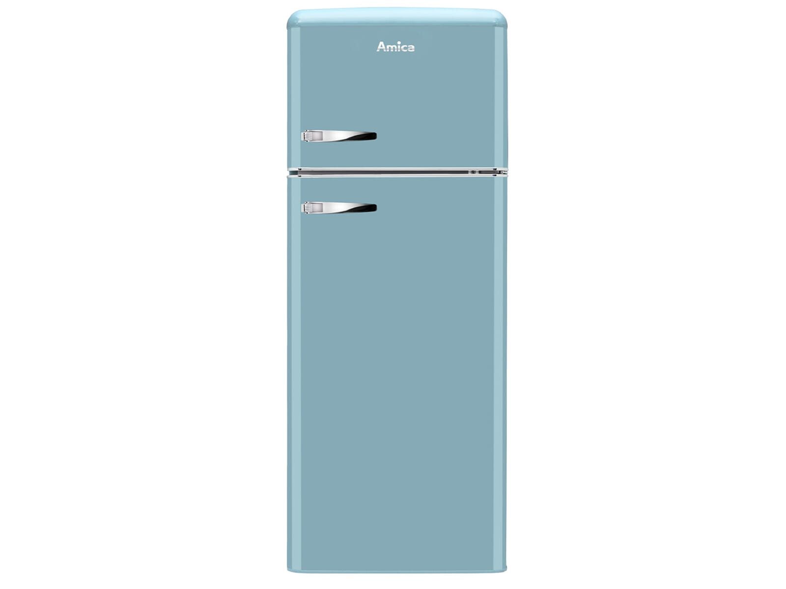Amica Kühl-/Gefrierkombination 1171103, 144.0 cm hoch, 55.0 cm breit, Retro-Design