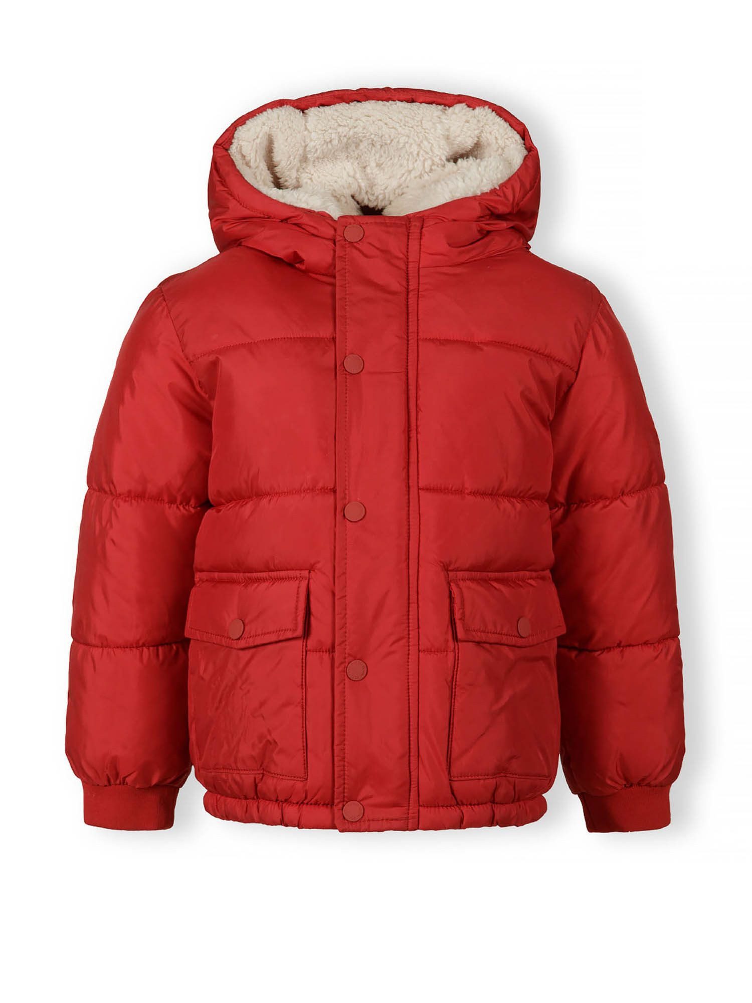 MINOTI Winterjacke Steppjacke mit fester Kapuze (9m-8y) trendiger Aufnäher günstig online kaufen