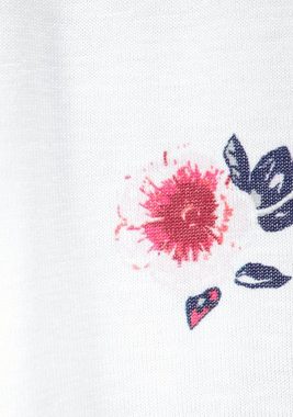 KIDSWORLD Carmenshirt Viskose-Shirt mit Trompetenärmel und Blumendruck
