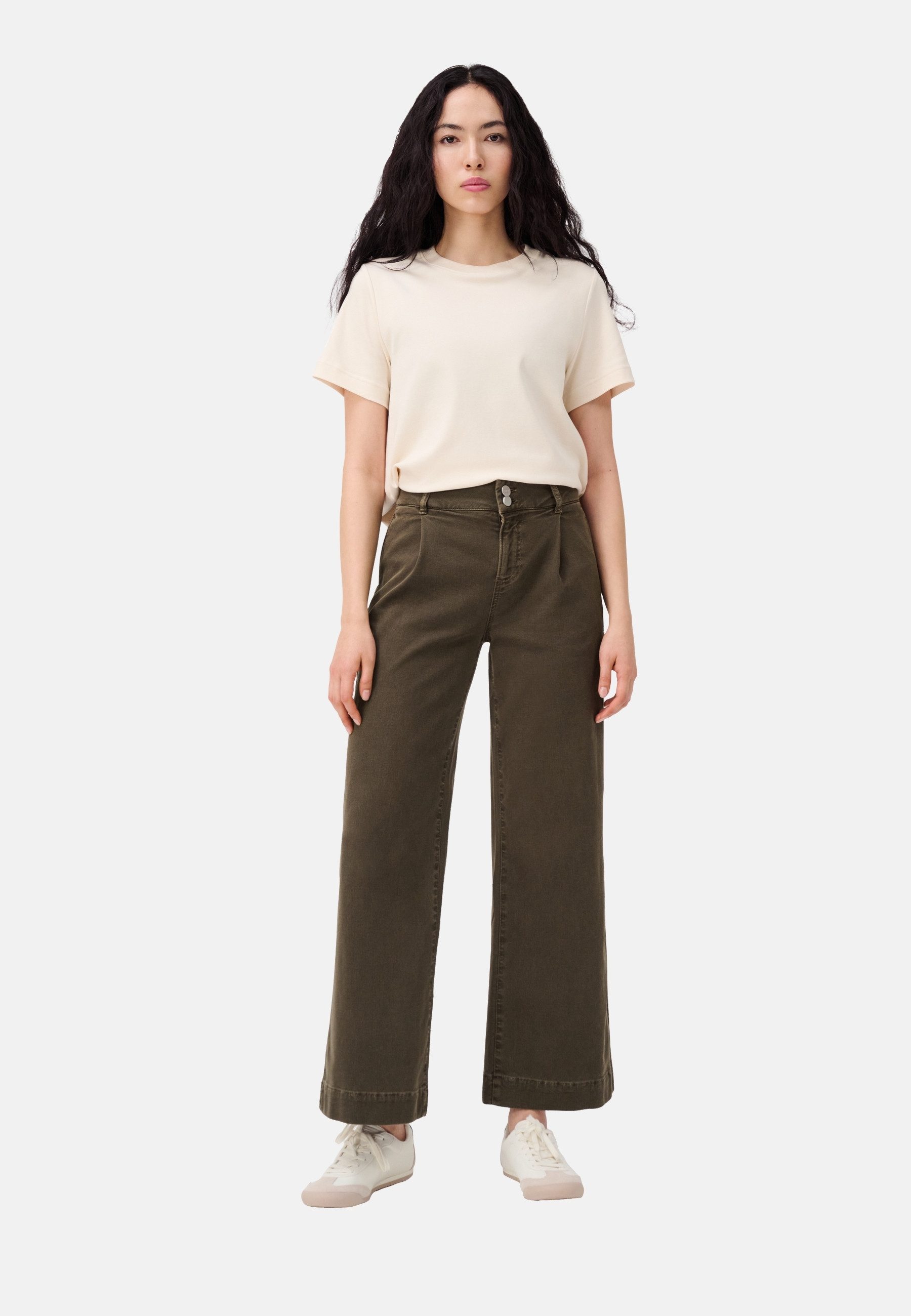 ITEM m6 Relaxhose Loose Panama Pants Hohe Taille, super elastisch, Eingrifftaschen, Alltag und Freizeit