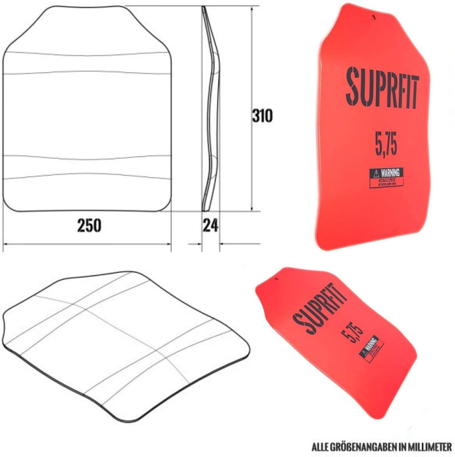 SF SUPRFIT Gewichtsweste Sigurd 3D Gewichtsscheiben Plates, (2-tlg)