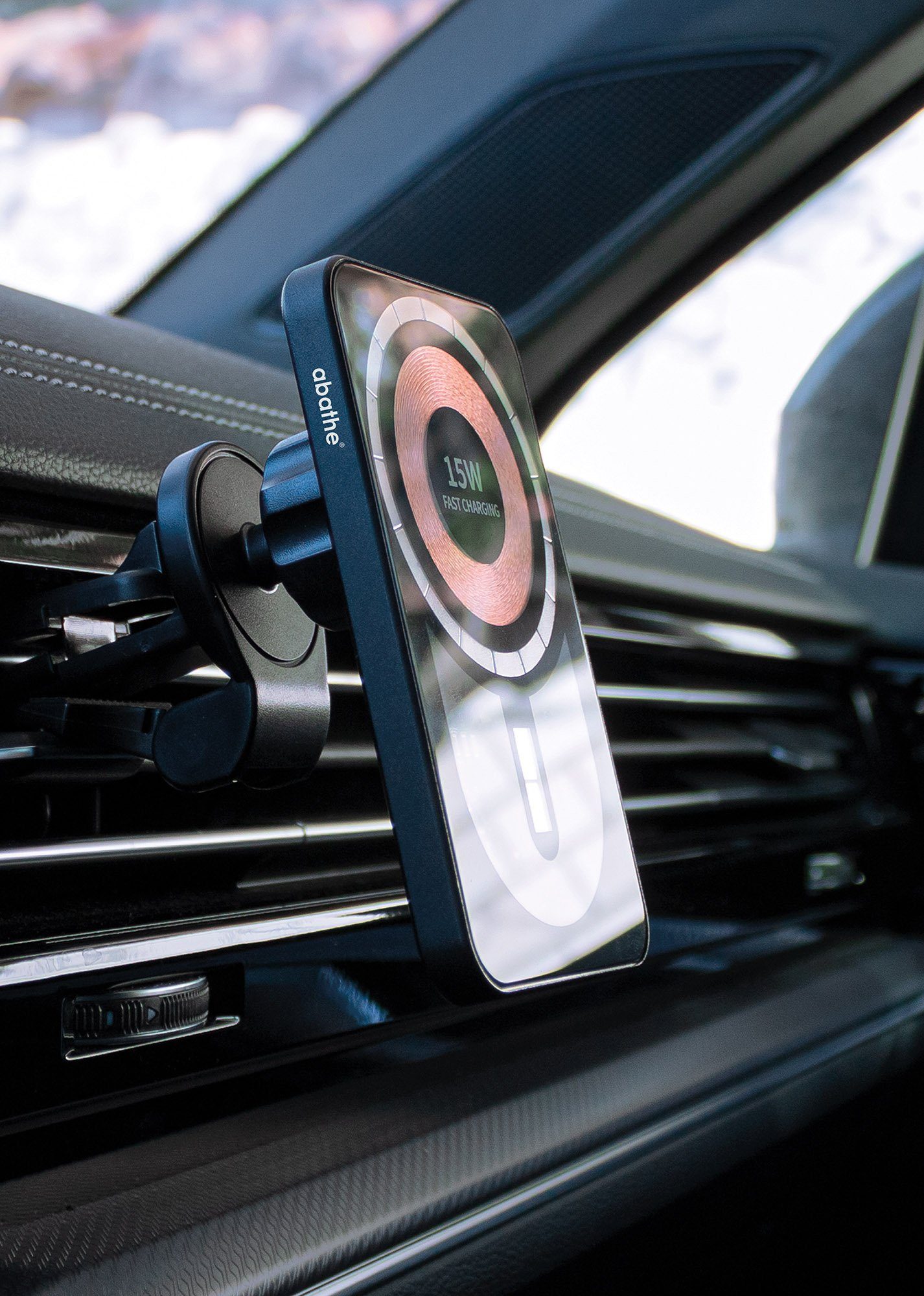 abathe abathe 3in1 Wireless Charger transparent car Induktions-Ladegerät