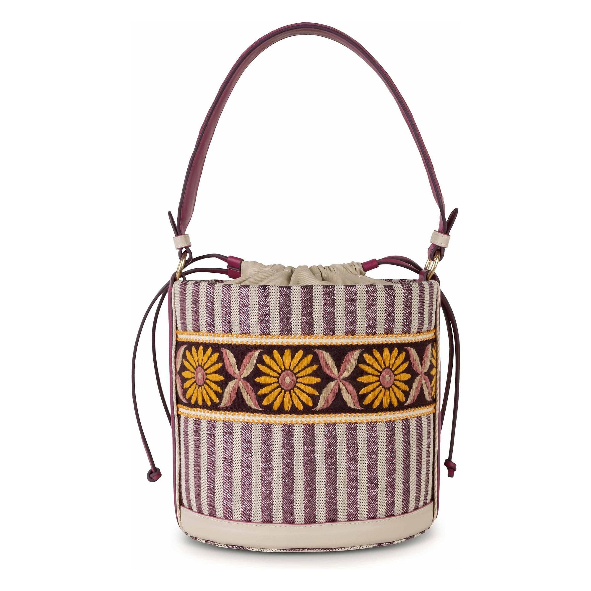 Oilily Beuteltasche Metallic Stripe, Polyester