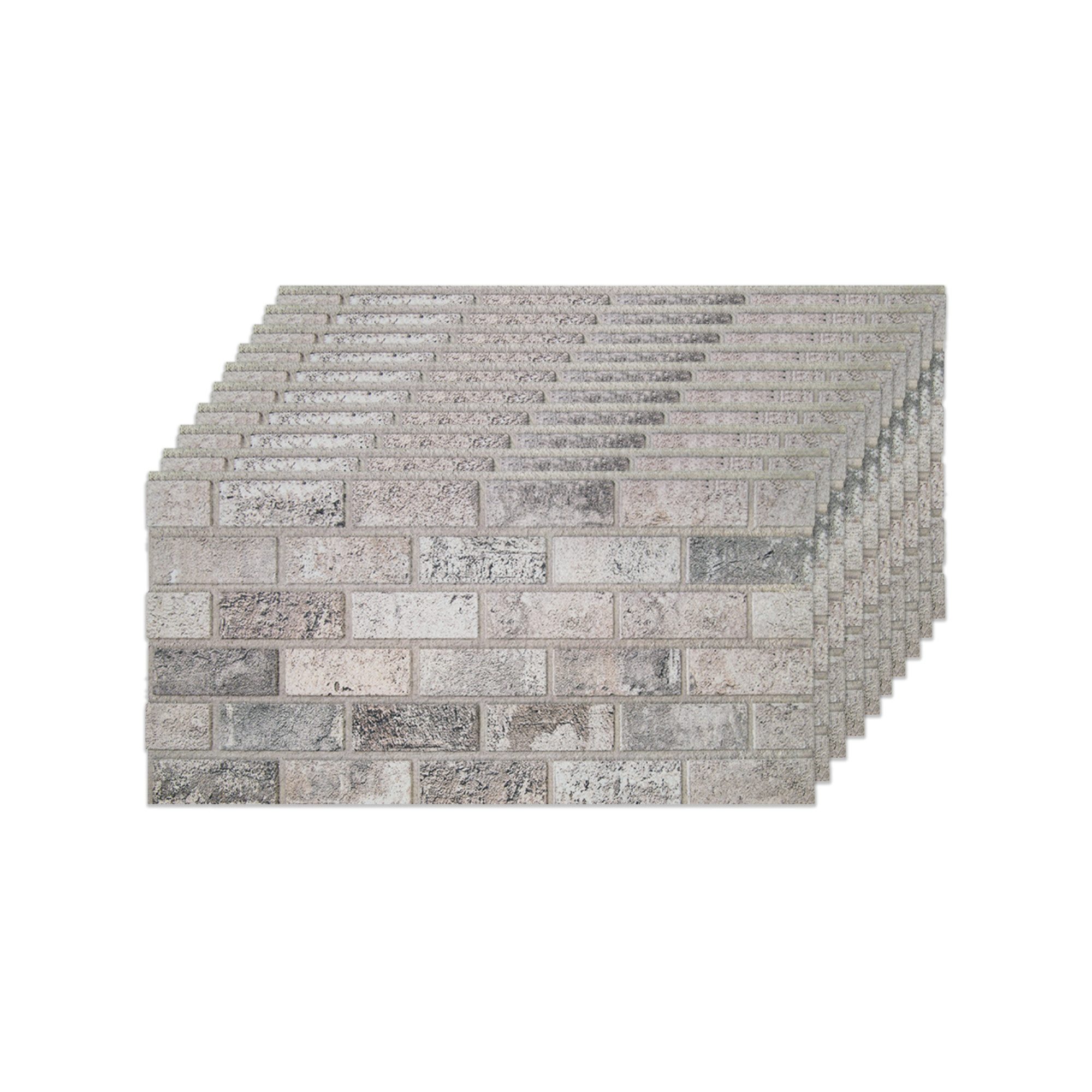 IZODEKOR 3D Wandpaneel EPS Styropor Wandverkleidung in Steinoptik – für Innen & Außen, BxL: 50x100 cm, 0,50 qm, (1er- oder 10er-Set, optional mit 4 Montageklebern) wasserfest, leicht zuschneidbar, außen mit UV-Schutz