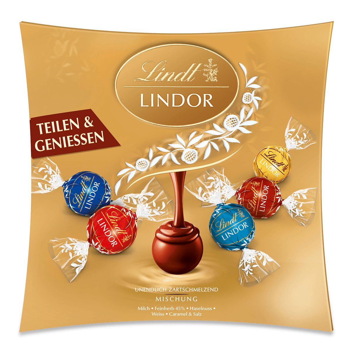 Lindt LINDOR Schokolade Sharing Box 250g Kugeln Schokolade Pralinen Mischung Geschenk