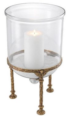 Casa Padrino Kerzenleuchter Luxus Kerzenleuchter Vintage Messing Ø 28,5 x H. 50 cm - Luxus Accessoires