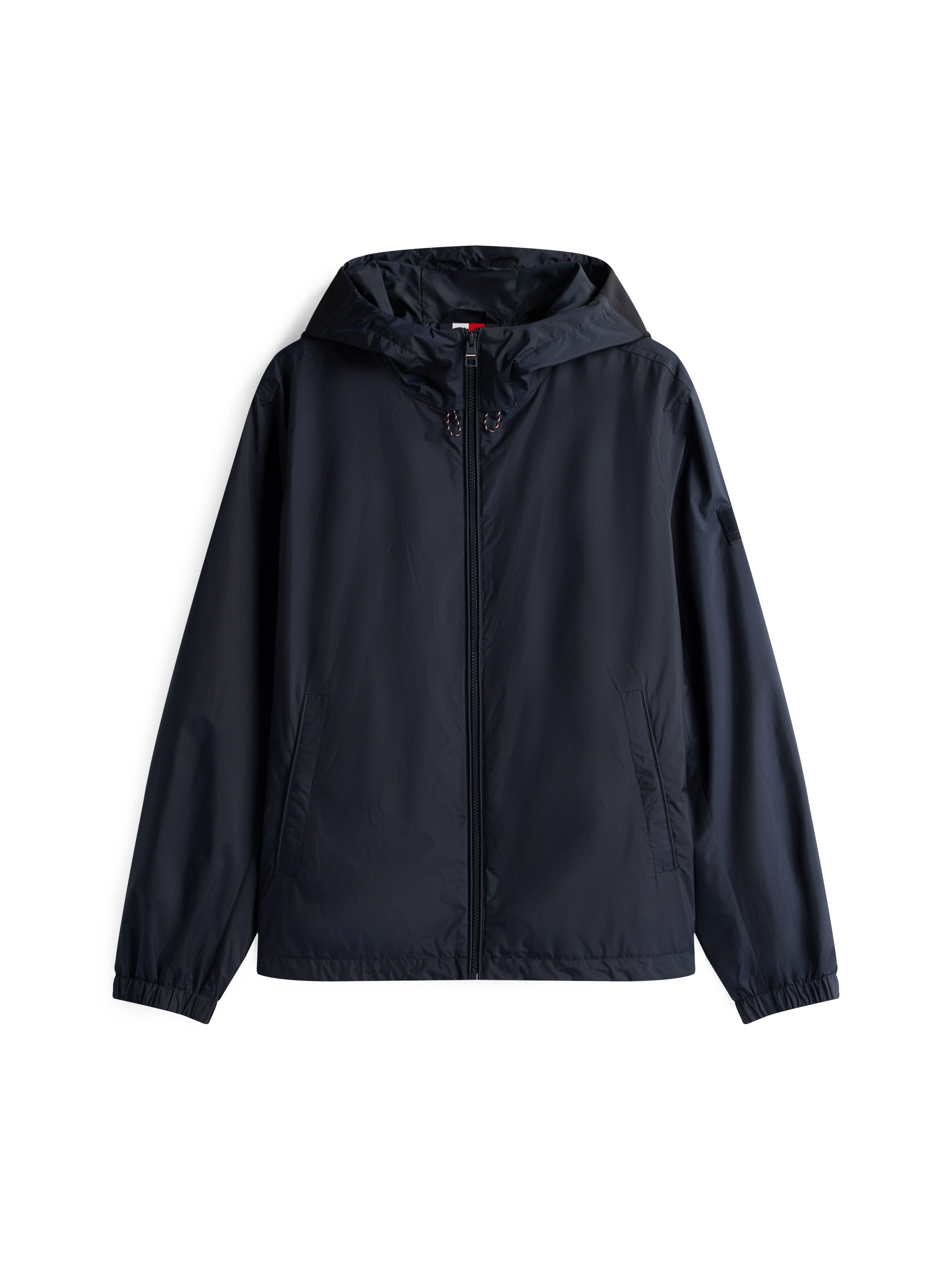 Tommy Hilfiger Blouson RWB HOODED JACKET Freizeitjacke, Übergangsjacke elastische Bündchen, wasserabweisend