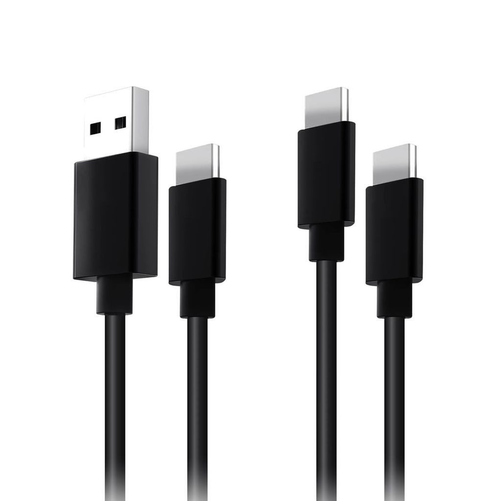 Stealth Silikon Ladekabel im Doppelpack je 2m (1x USB-A -> C & 1x USB-C -> C) USB-Kabel, USB Typ A, USB-C, (200 cm), Flexibles Silikon