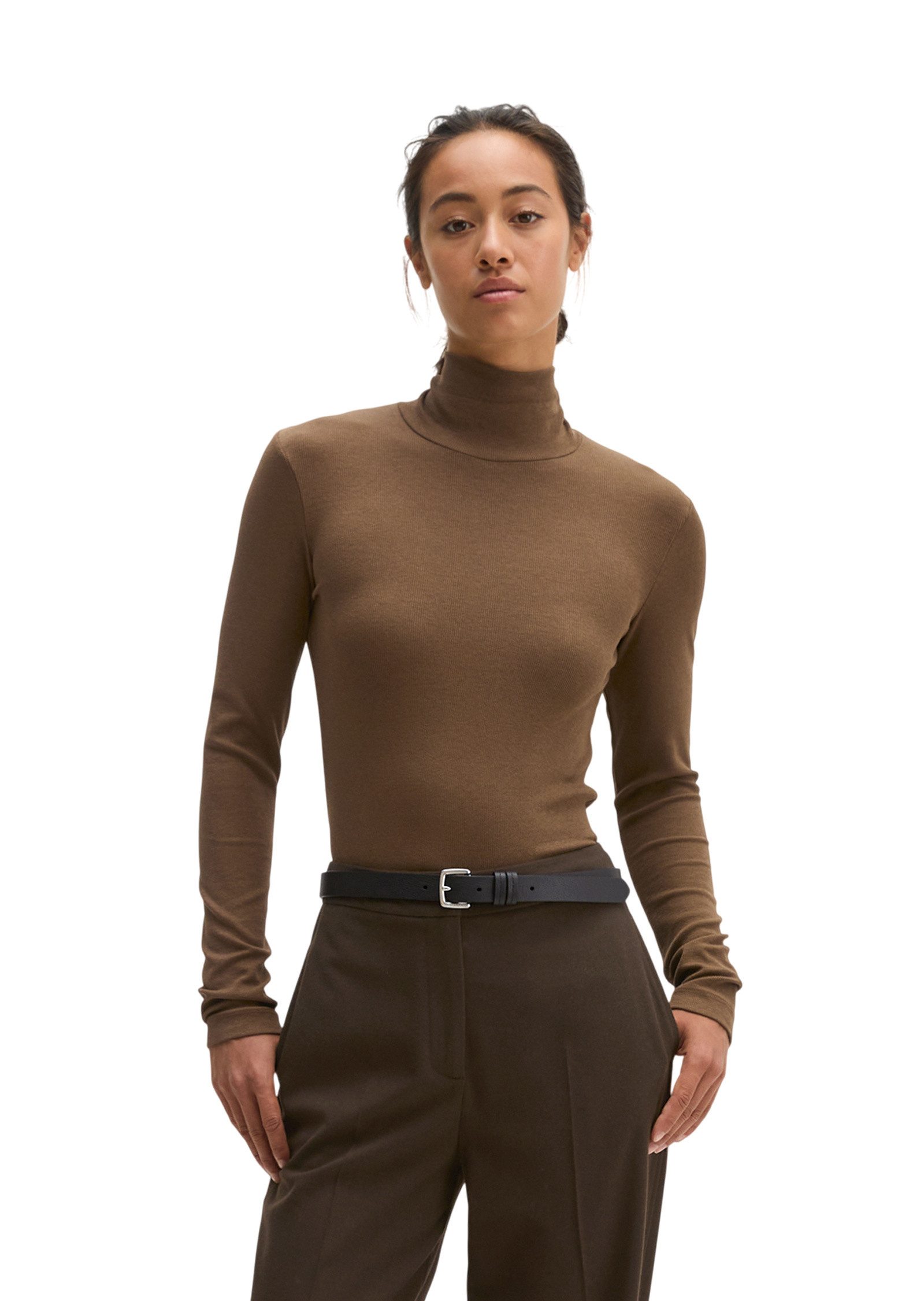 Marc O'Polo Langarmshirt aus TENCEL™ Modal-Baumwolle-Mix