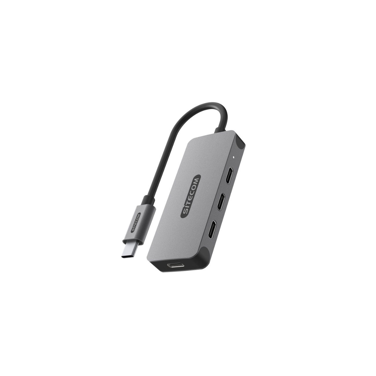 Sitecom CN-5011 USB-Adapter USB-C zu USB-C, 15 cm, USB-C-Hub mit 4x USB-C 3.2 Gen 1, 5 Gbit/s, 7,5 W Ladeleistung