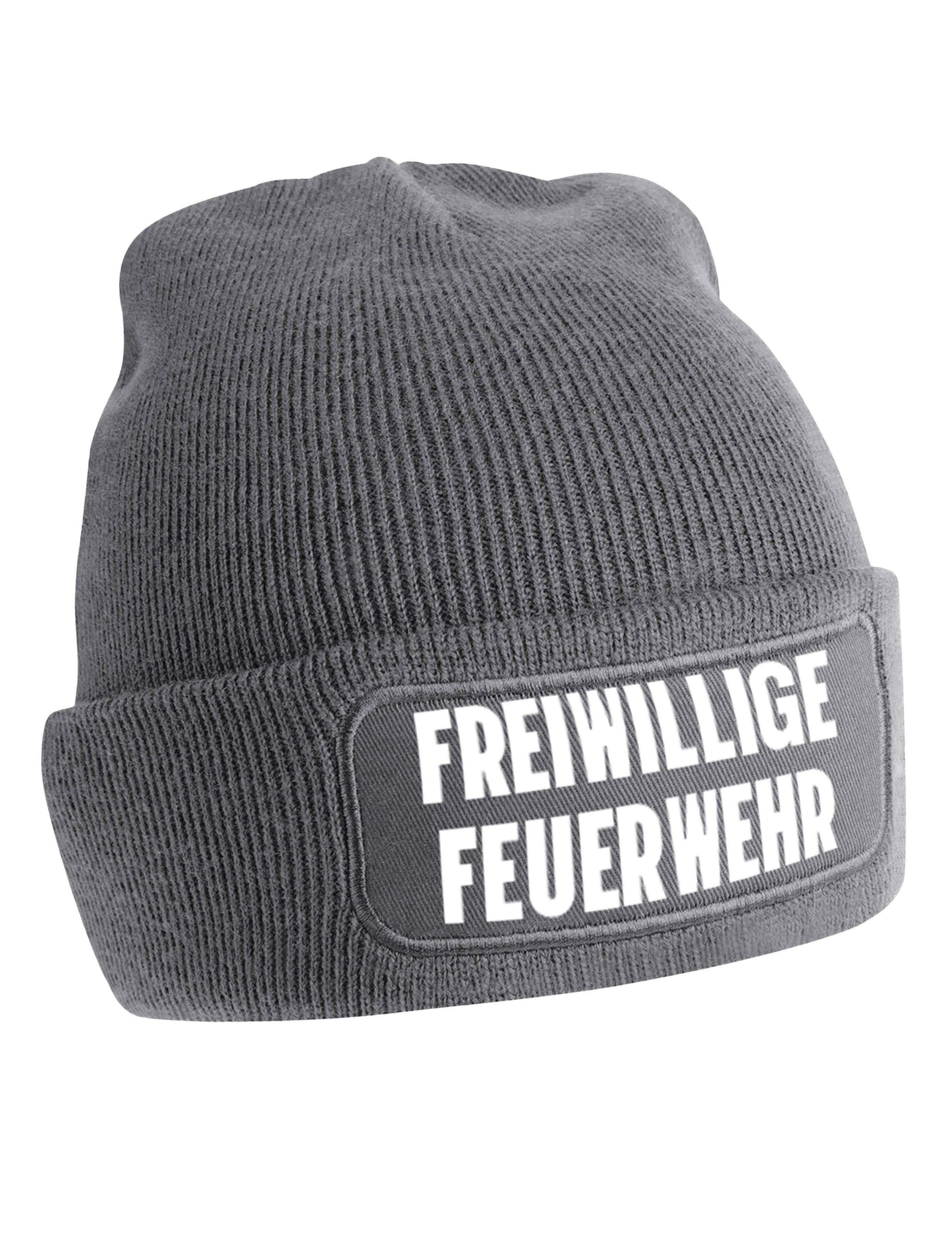 Youth Designz Beanie Freiwillige Feuerwehr unisex Beanie Müzte mit trendigem Motiv