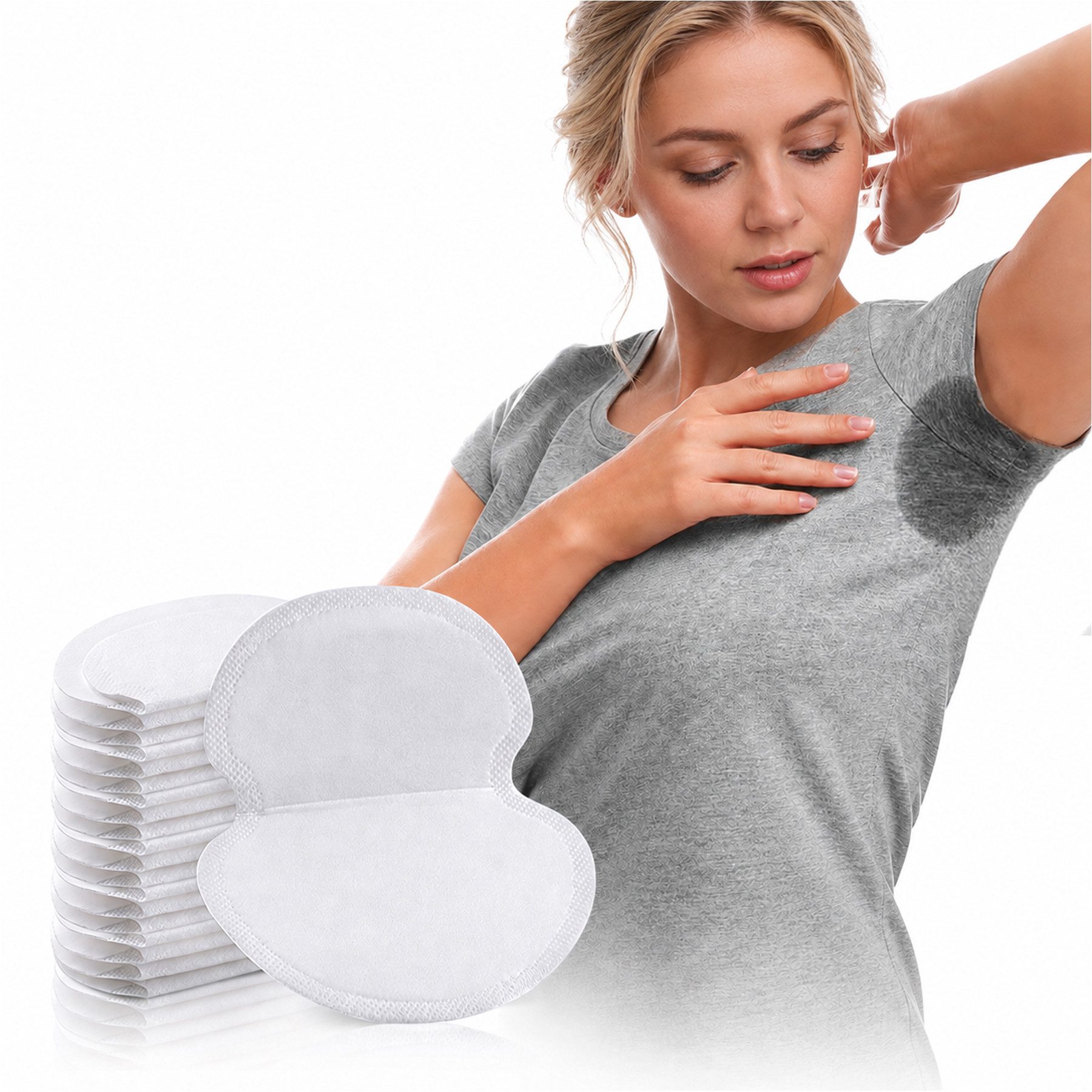 Mutig Schweißband Selbstklebende Achselpads 40 und 80 Stück, Unsichtbare Schweißpads, für Kleidungsschutz, Saugstark und Hautfreundlich für Damen und Herren