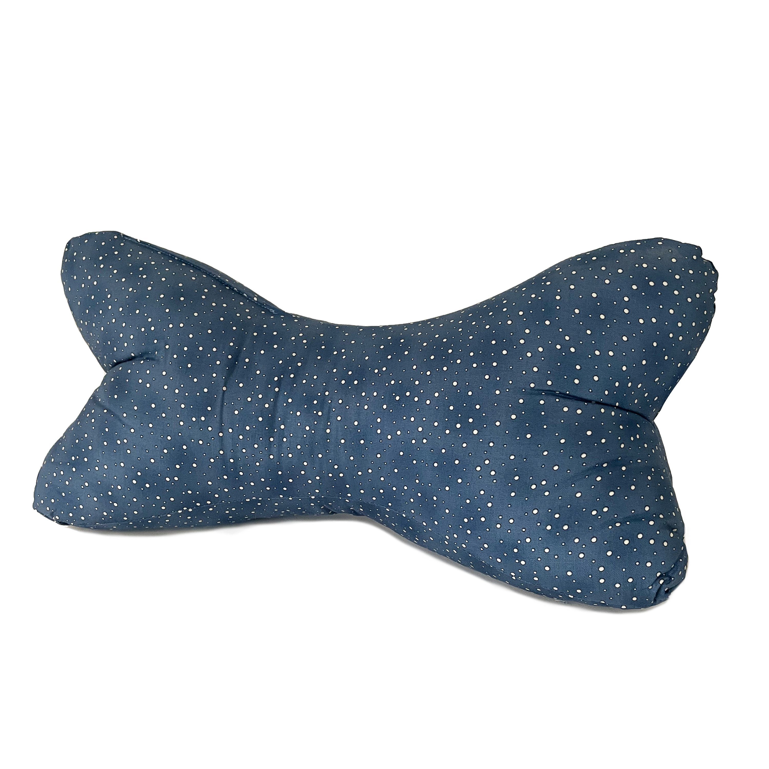 Dr. Berger Living Nackenkissen Dr. Berger Leseknochen Spaceblue mit Tupfen 40 x 16 cm