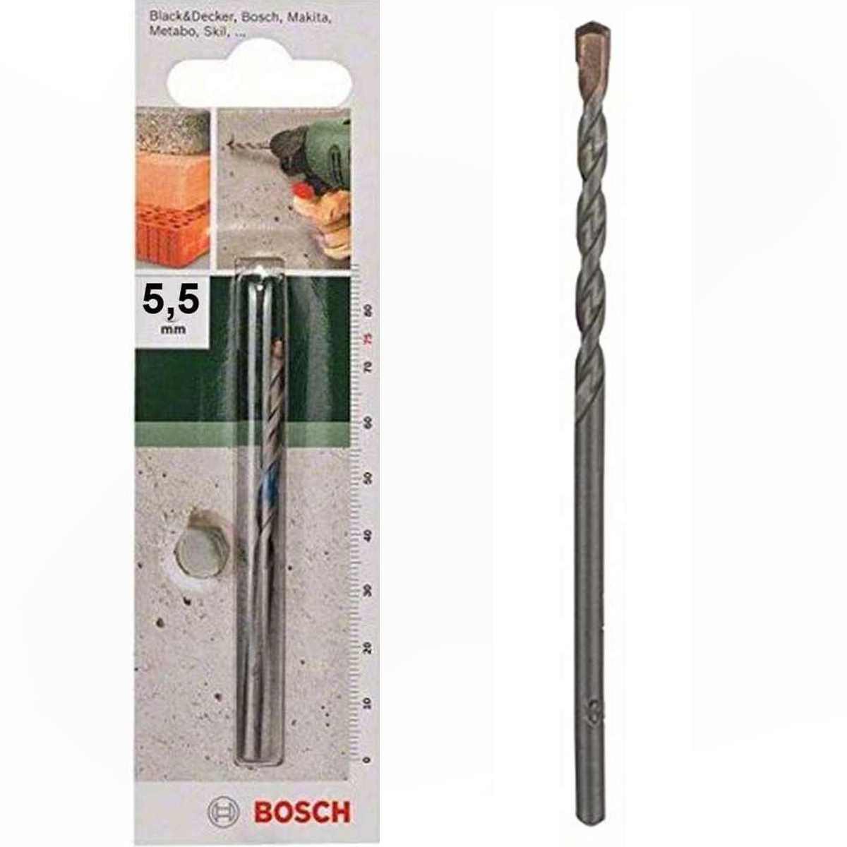 BOSCH Betonbohrer Bosch Betonbohrer Ø 5,5 mm HM Bohrspitze 2609255404