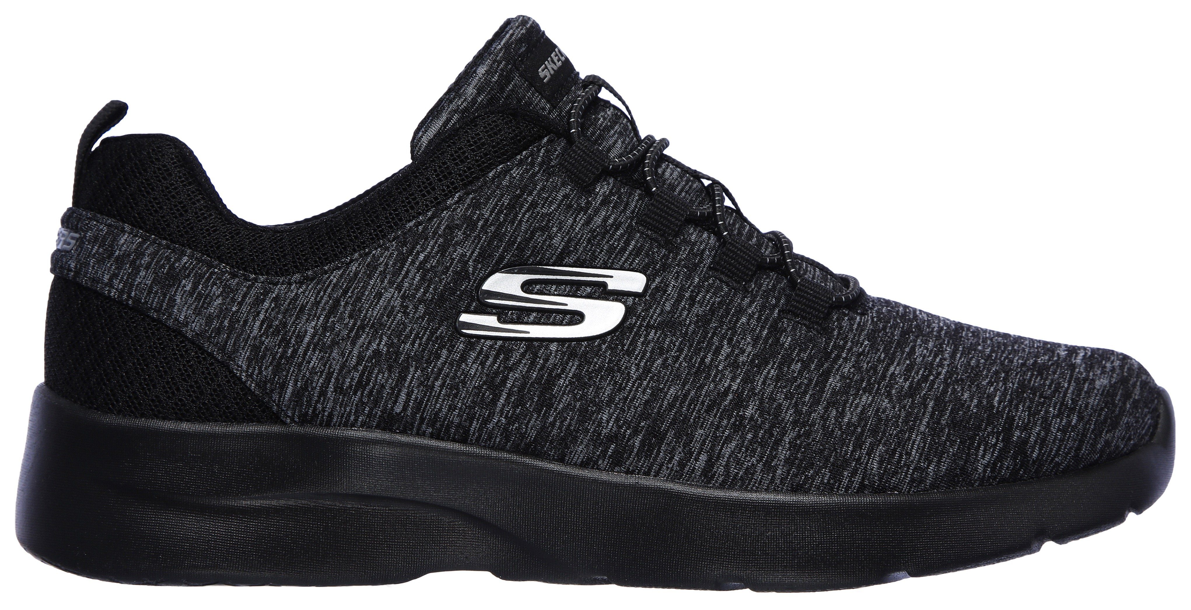schwarz-meliert Maschinenwäsche DYNAMIGHT für Skechers Slip-On A 2.0-IN FLASH geeignet Sneaker