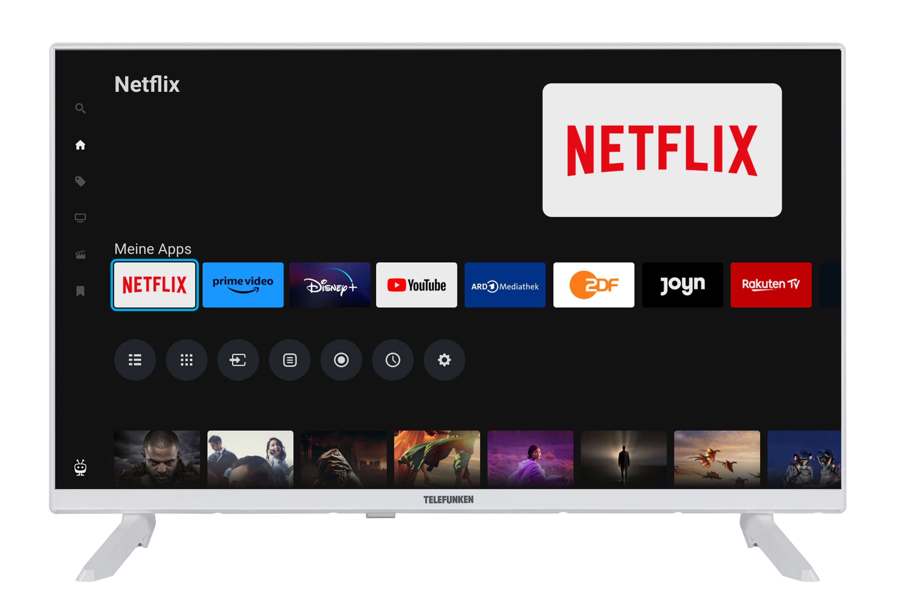 Telefunken XF32TO750S-W LCD-LED Fernseher (80 cm/32 weiß ! RABATT: 20.01%