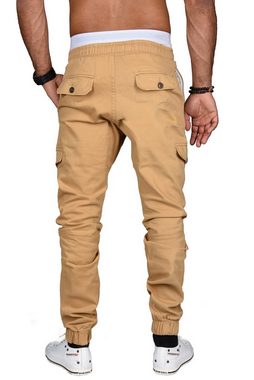 Alessandro Salvarini Cargohose Herren Designer, Regular Fit