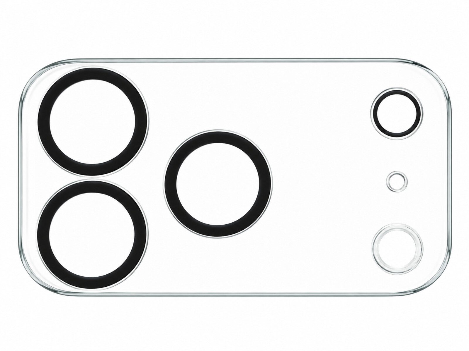 Ventarent Kameraschutzglas Linsenabdeckung für Apple iPhone 18 Pro, Einzelpackung, 1 Stück, 9H Hartglas, transparent