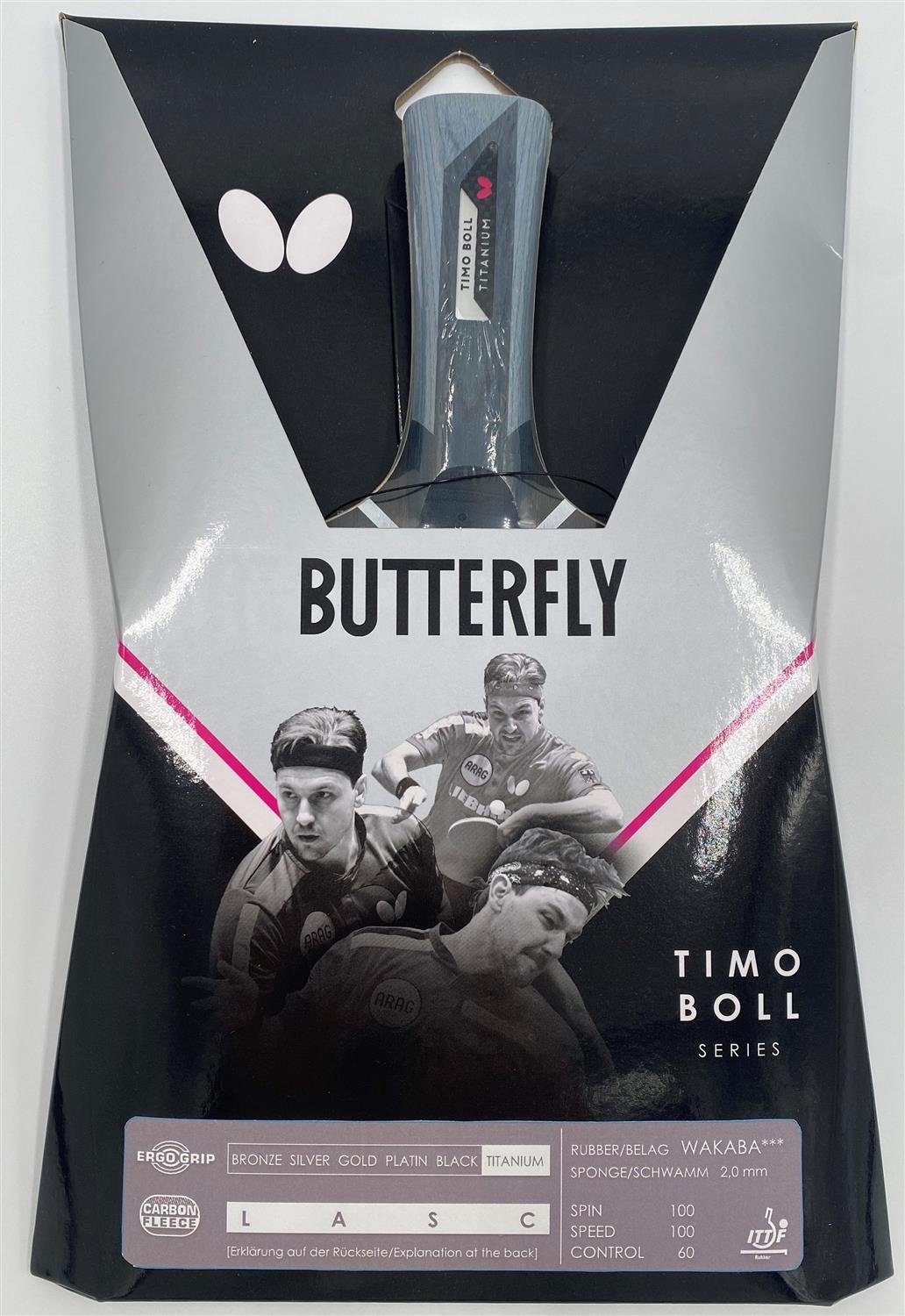 Butterfly Tischtennisschläger Tischtennisschläger Timo Boll Titanium, Tischtennis Schläger Racket Table Tennis Bat