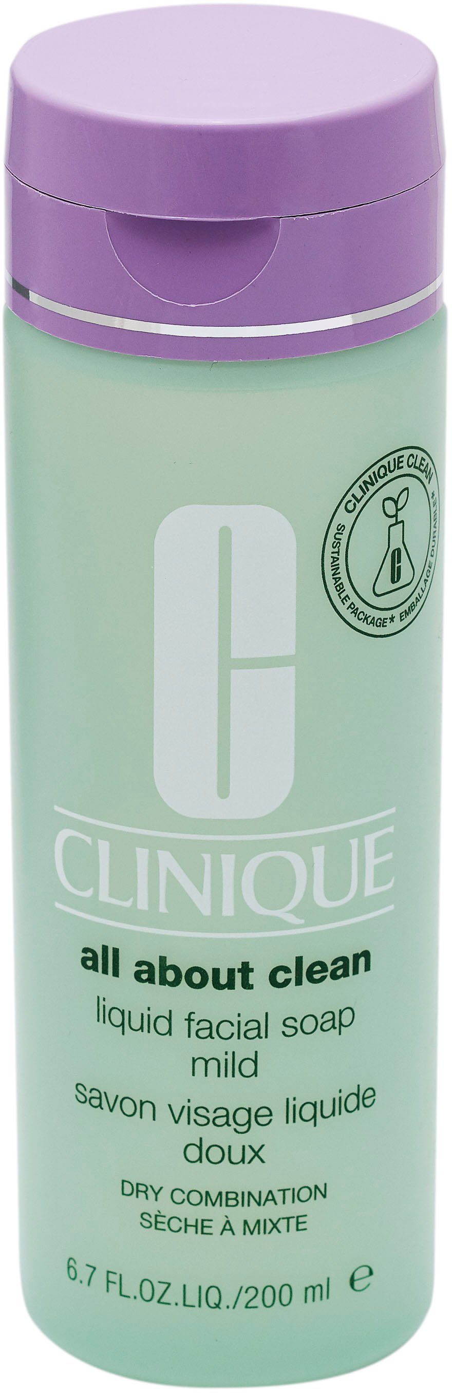 CLINIQUE Gesichtsreinigungsgel Liquid Facial Soap - mild, Dermatologisch entwickelte Seife