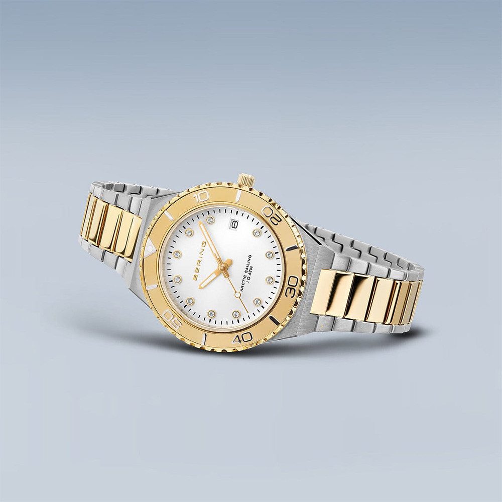 Bering Quarzuhr Bering Classic silber/gold poliert/gebürstet 18936-710 18936-710, Hochwertiges Produkt mit zeitlosem Design, sorgfältiger Verarbeitung