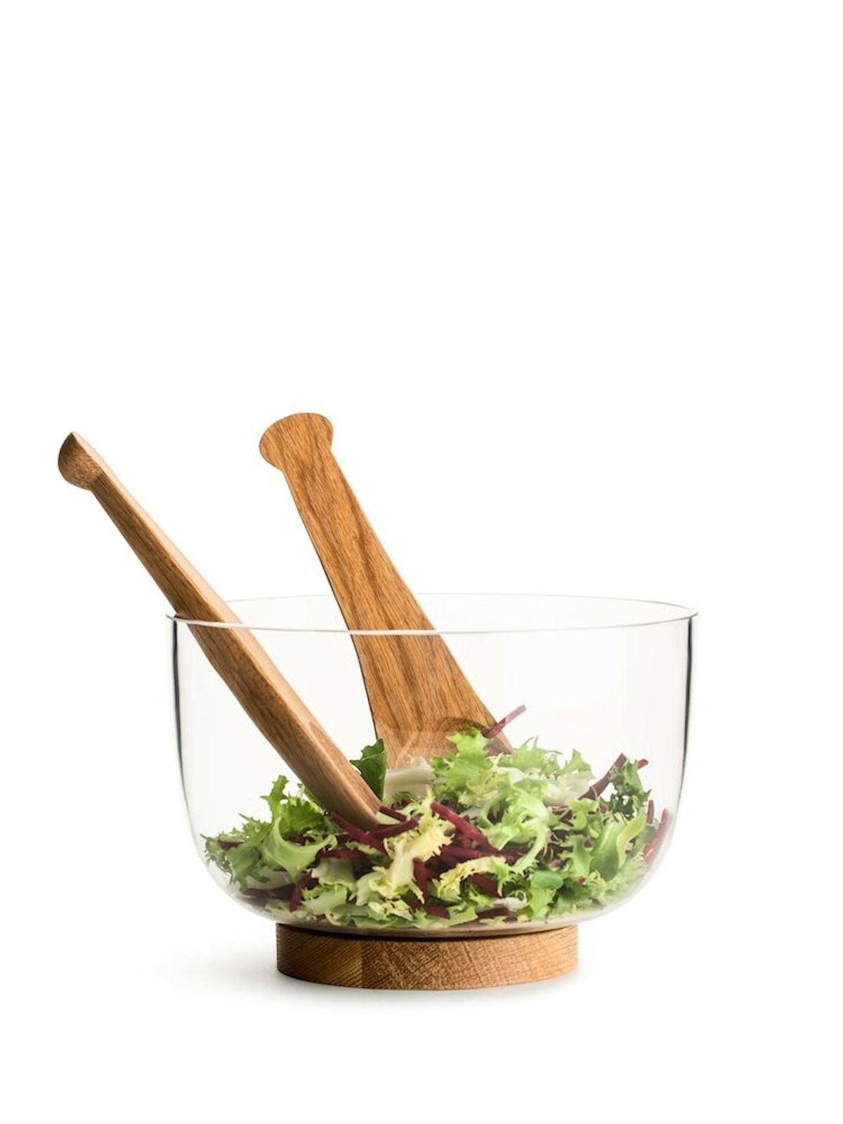 Gravidus Salatbesteck Salatbesteck aus Eiche - Hochwertig & langlebig