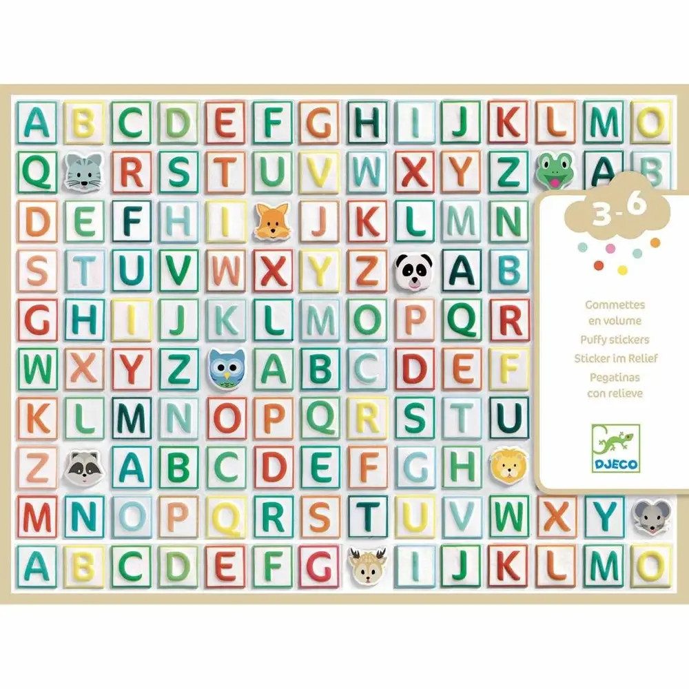 DJECO Sticker Sticker: Buchstaben