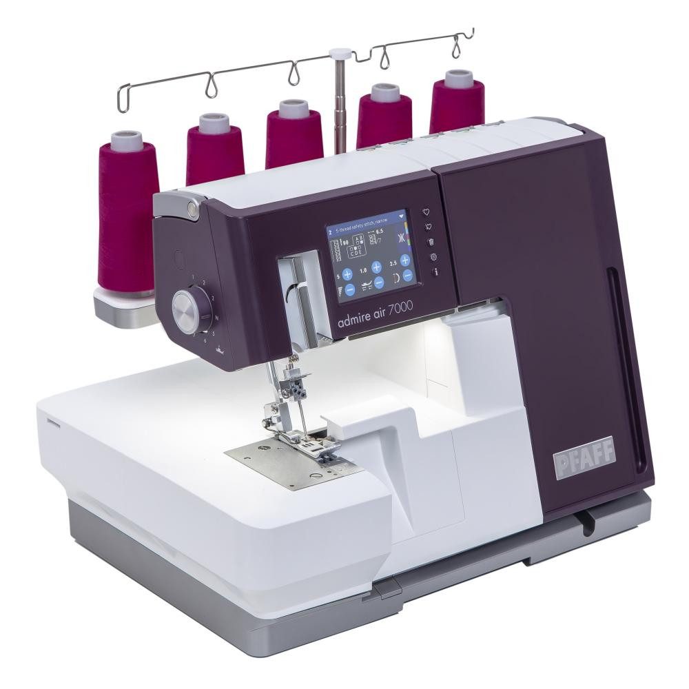 PFAFF Overlock-Nähmaschine - admire air 7000 Coverlock mit Lufteinfädelung, Lufteinfädelung
