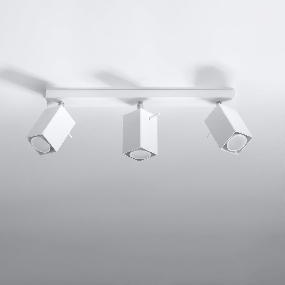 SOLLUX lighting Deckenleuchte Deckenleuchte Merida 3 Weiß, Nicht enthalten