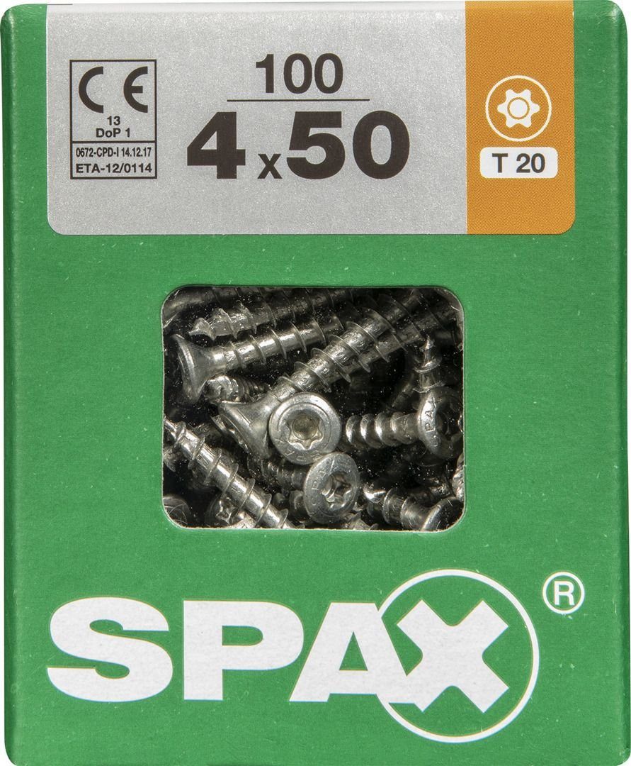 mm SPAX TX 4.0 x Universalschrauben Spax Holzbauschraube 50 20