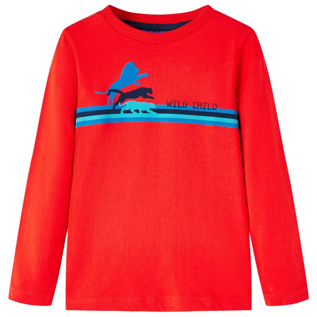 Langarmshirt Kinder-Langarmshirt Rot 104