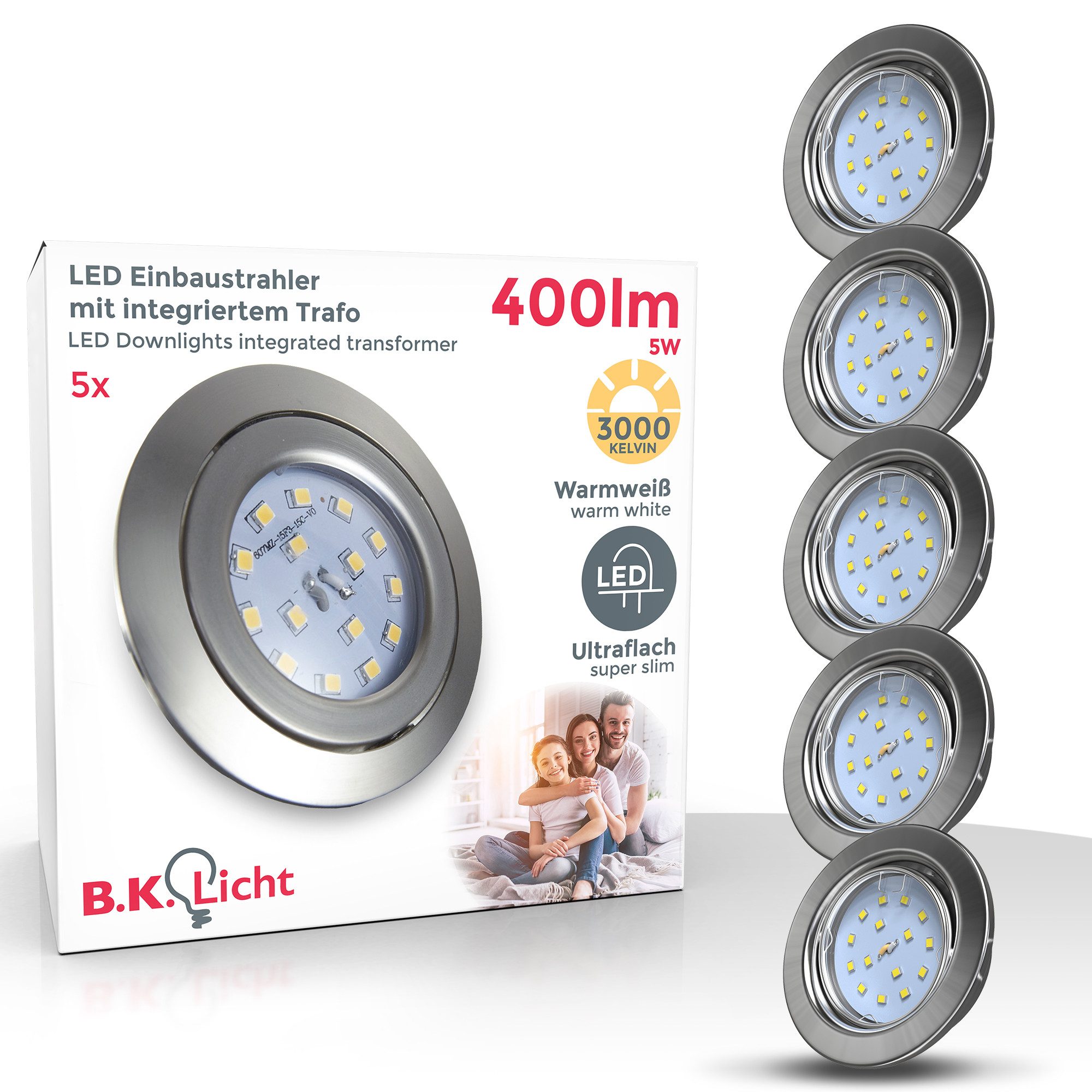 B.K.Licht LED Einbaustrahler 5er-10er Set Einbauleuchten günstig online kaufen