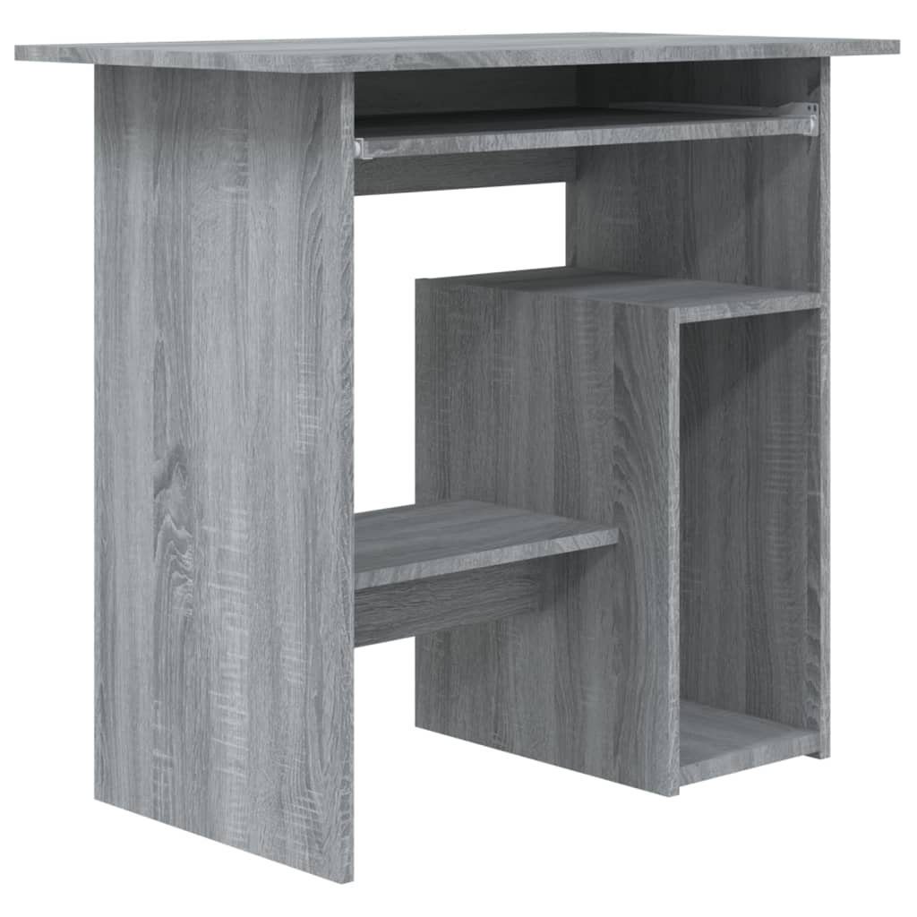 80x45x74 furnicato cm Holzwerkstoff Grau Sonoma Schreibtisch