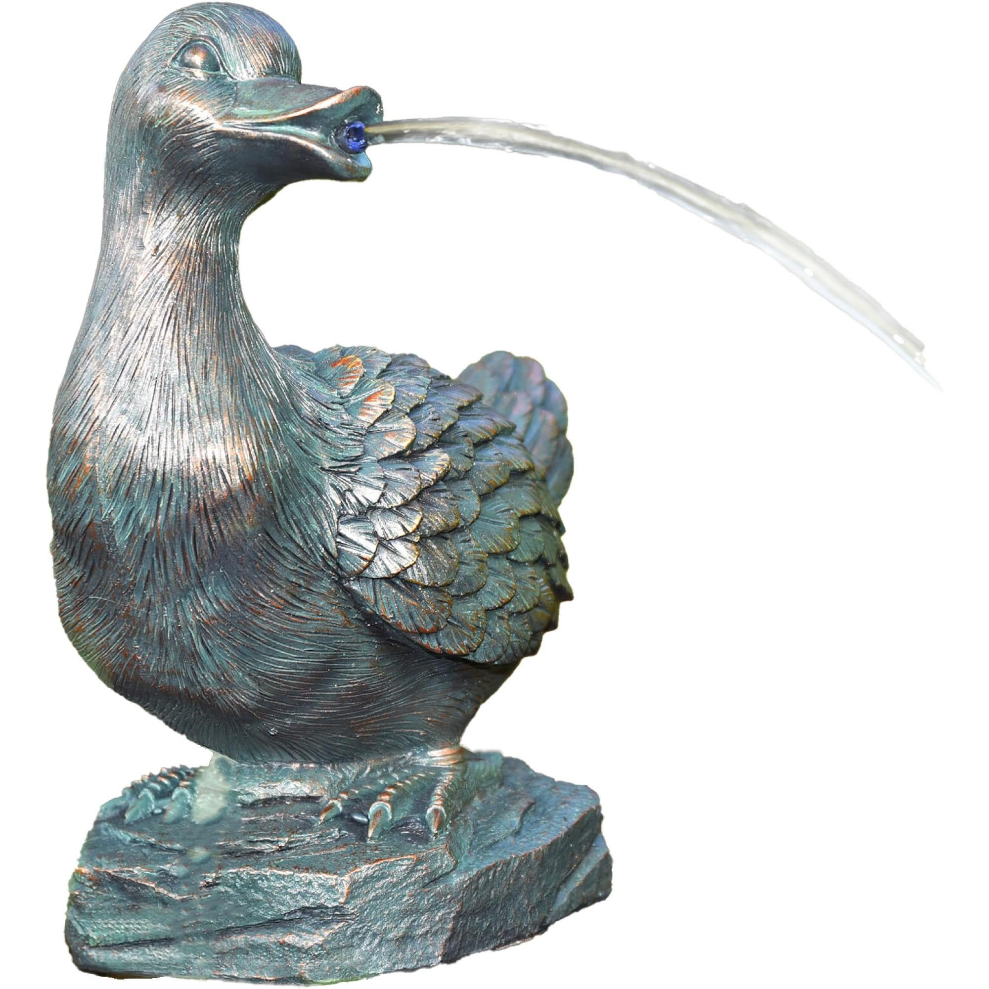 Wasserspeier Teichfigur 'Ente', 25x15x30cm
