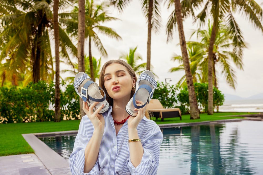 Remonte ELLE-Collection Keilsandalette, Sommerschuh, Sandale, Komfortschuh günstig online kaufen