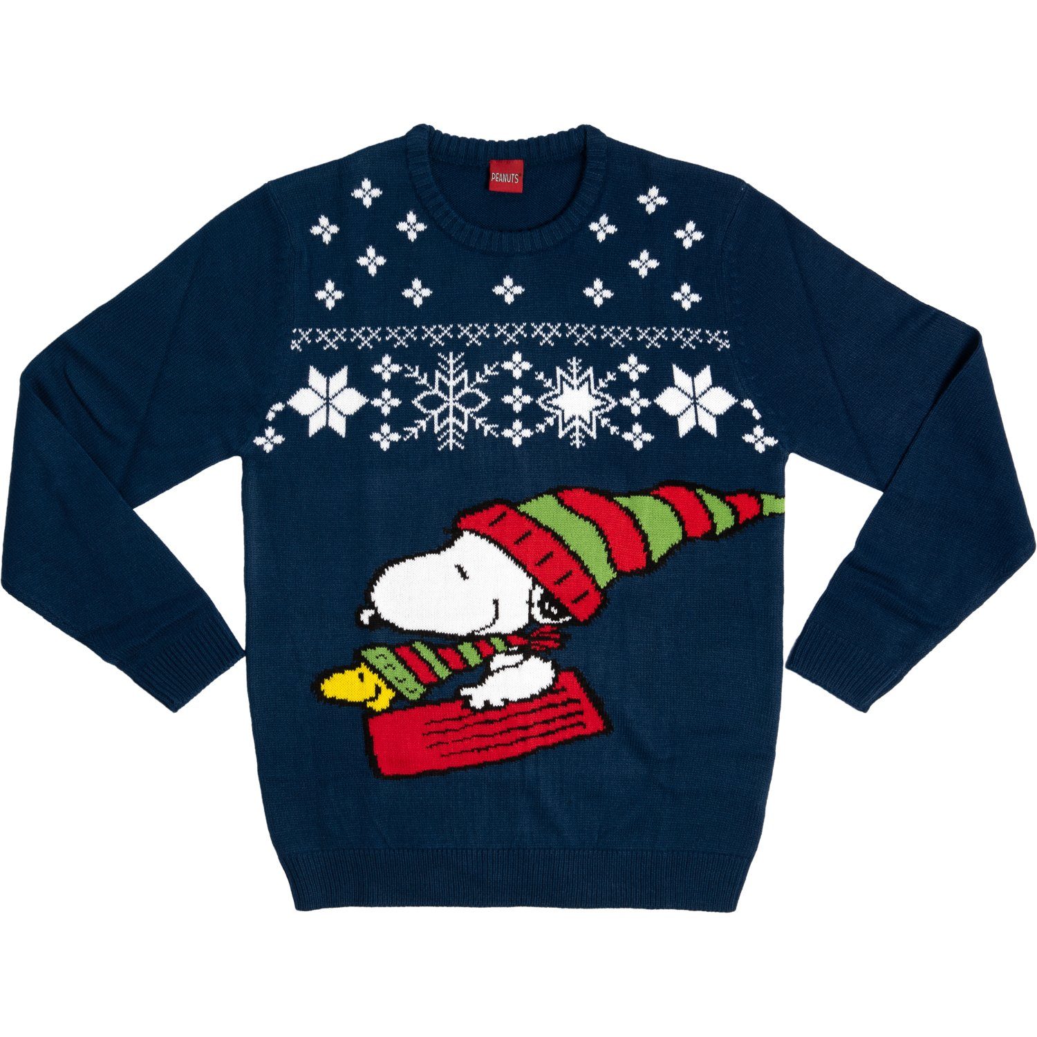 United Labels® Weihnachtssweatshirt »The Peanuts Weihnachtspullover Unisex  - Snoopy Winter Strick Pullover Sweatshirt Ugly Christmas Sweater  Weihnachten für Herren & Damen Blau« online kaufen | OTTO