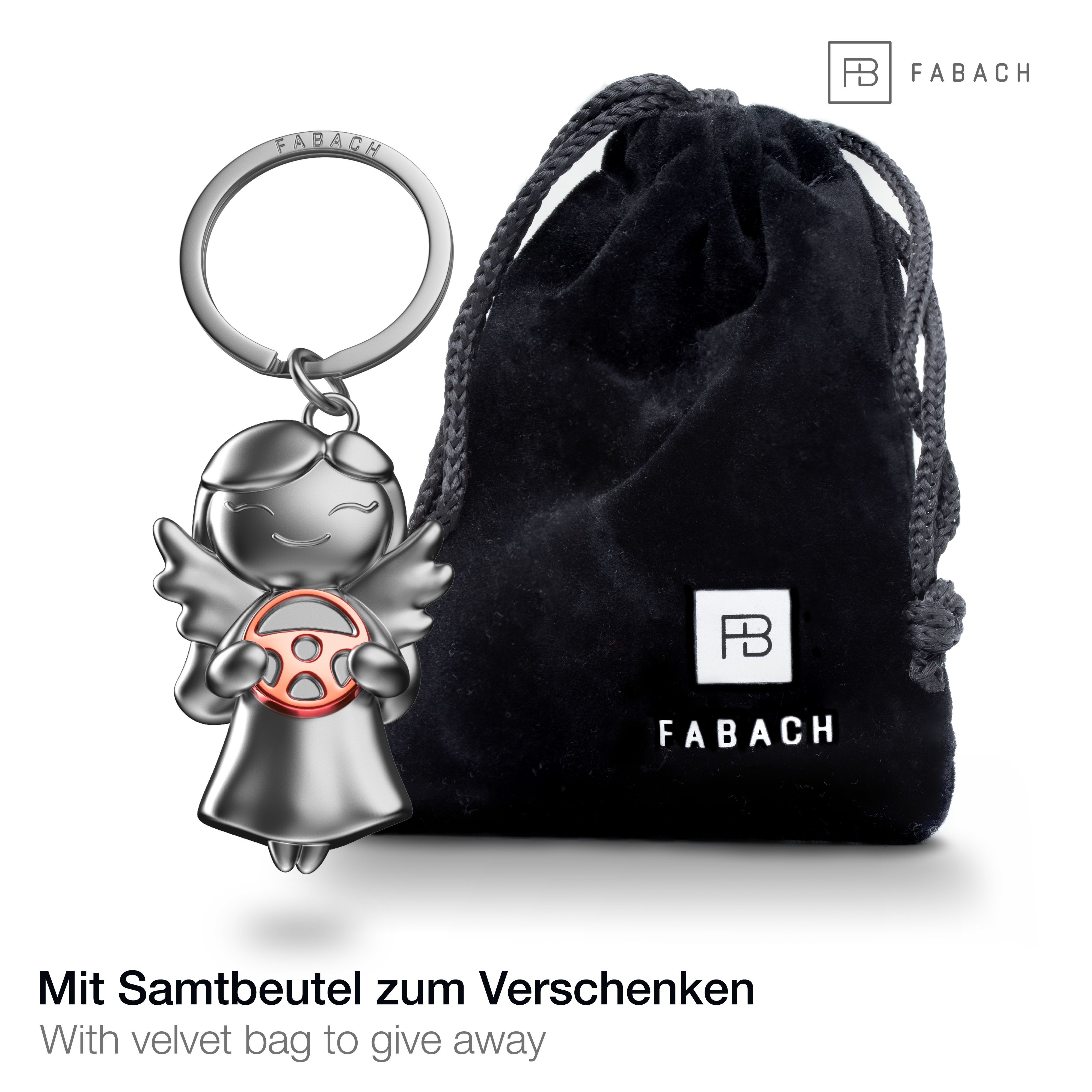 FABACH Schlüsselanhänger Schutzengel "Star" mit Lenkrad - Glücksbringer für günstig online kaufen