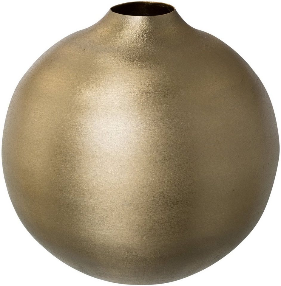 Creativ deco Tischvase Dekovase aus Aluminium (1 St), Höhe ca. 13 cm,  Dekoobjekt