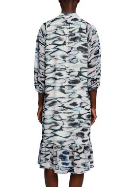 Esprit Collection Midikleid Recycelt: Midi-Kleid aus Chiffon