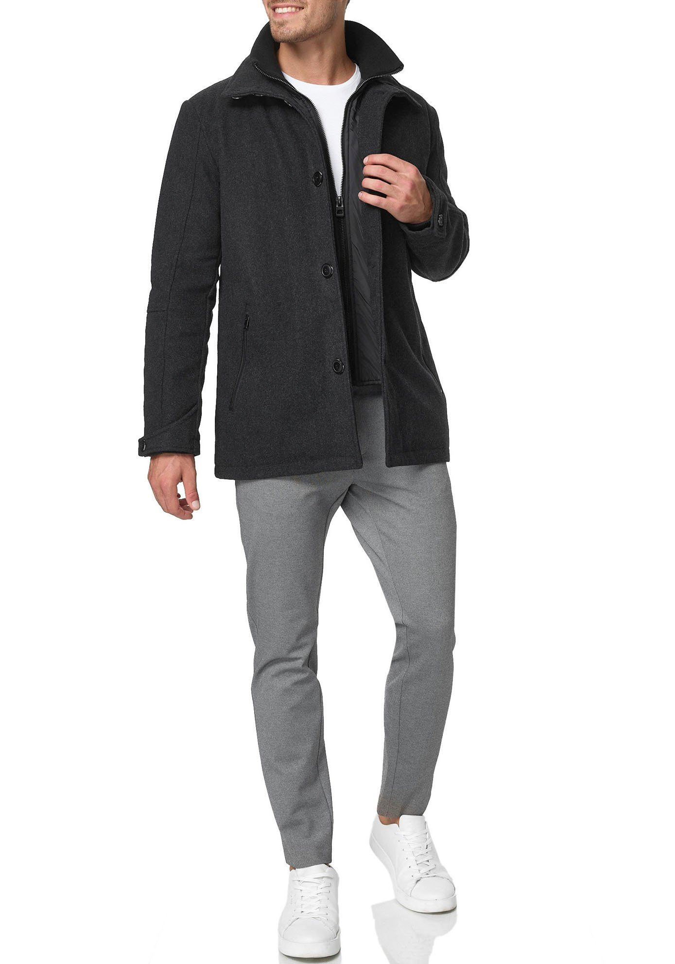 Charcoal Kurzjacke Clark Indicode Mix